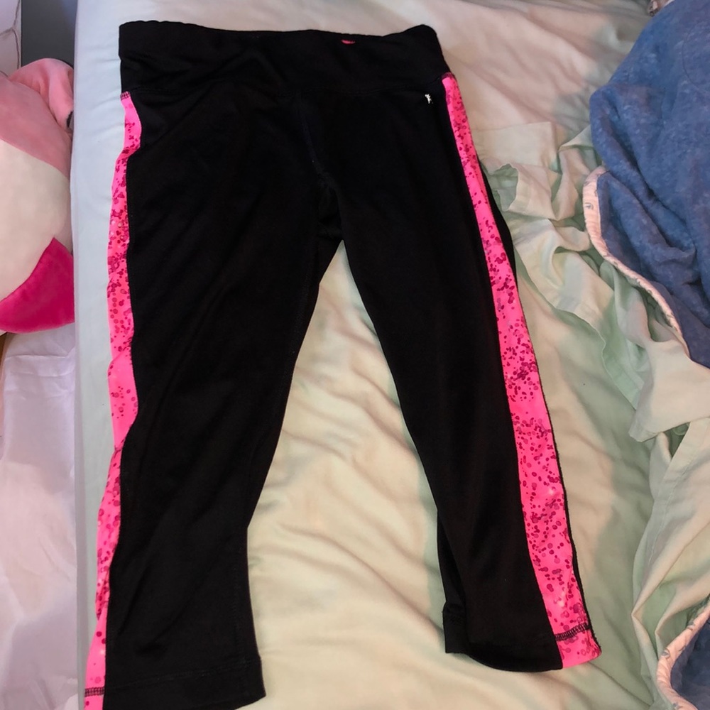 Pink and Black Sport Leggings